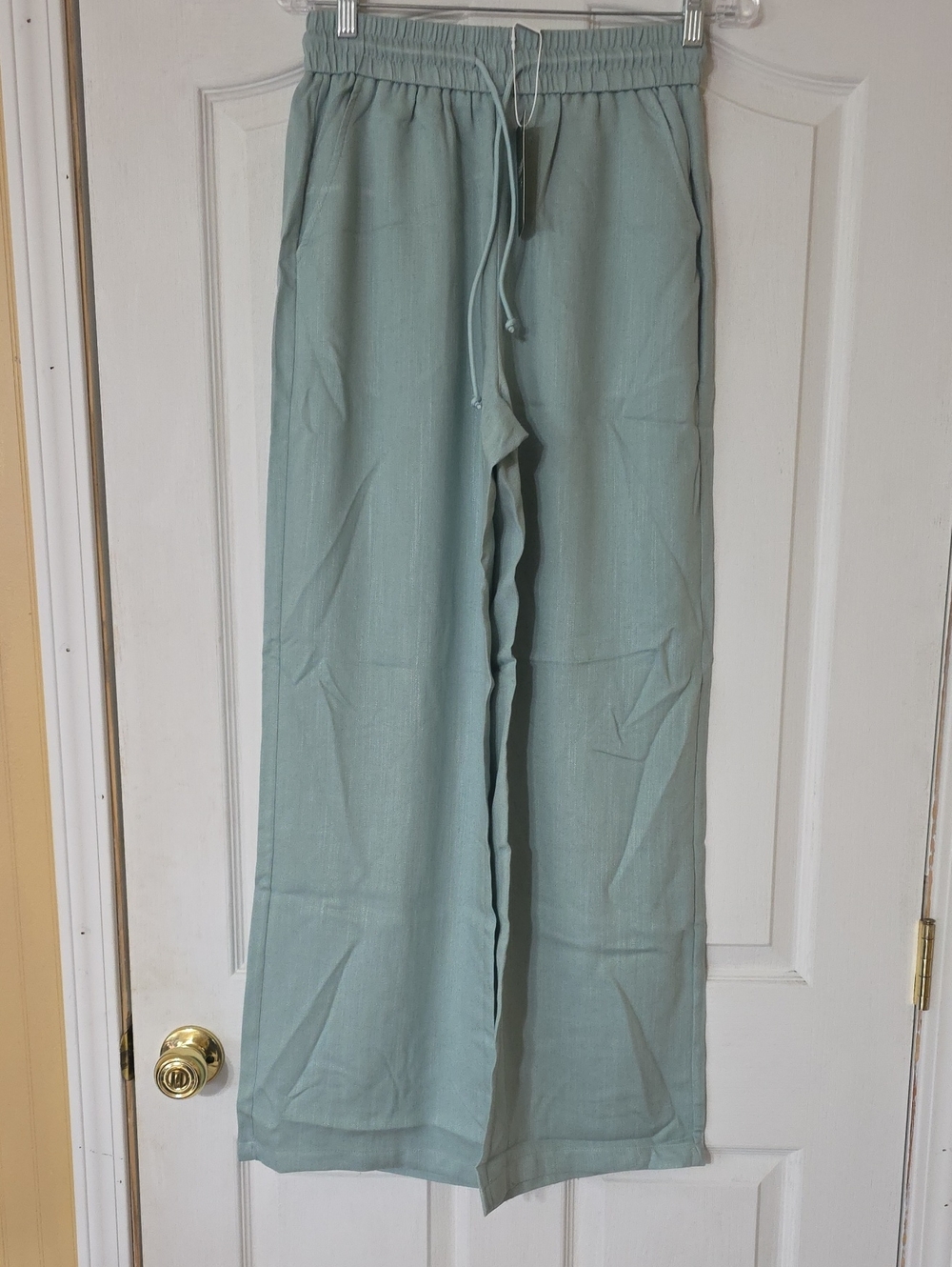 HALARA Light Blue Drawstring Waist Skirt